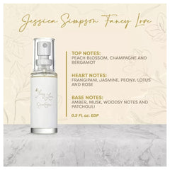 Jessica Simpson travel spray bottle for compact fragrance on the move.