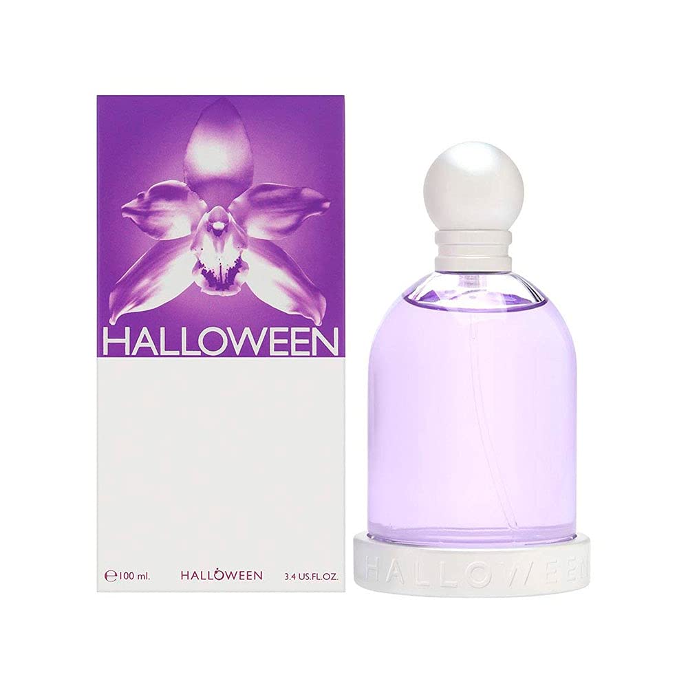 Jesus Del Pozo Halloween EDT packaging box showcasing branding and decorative elements.