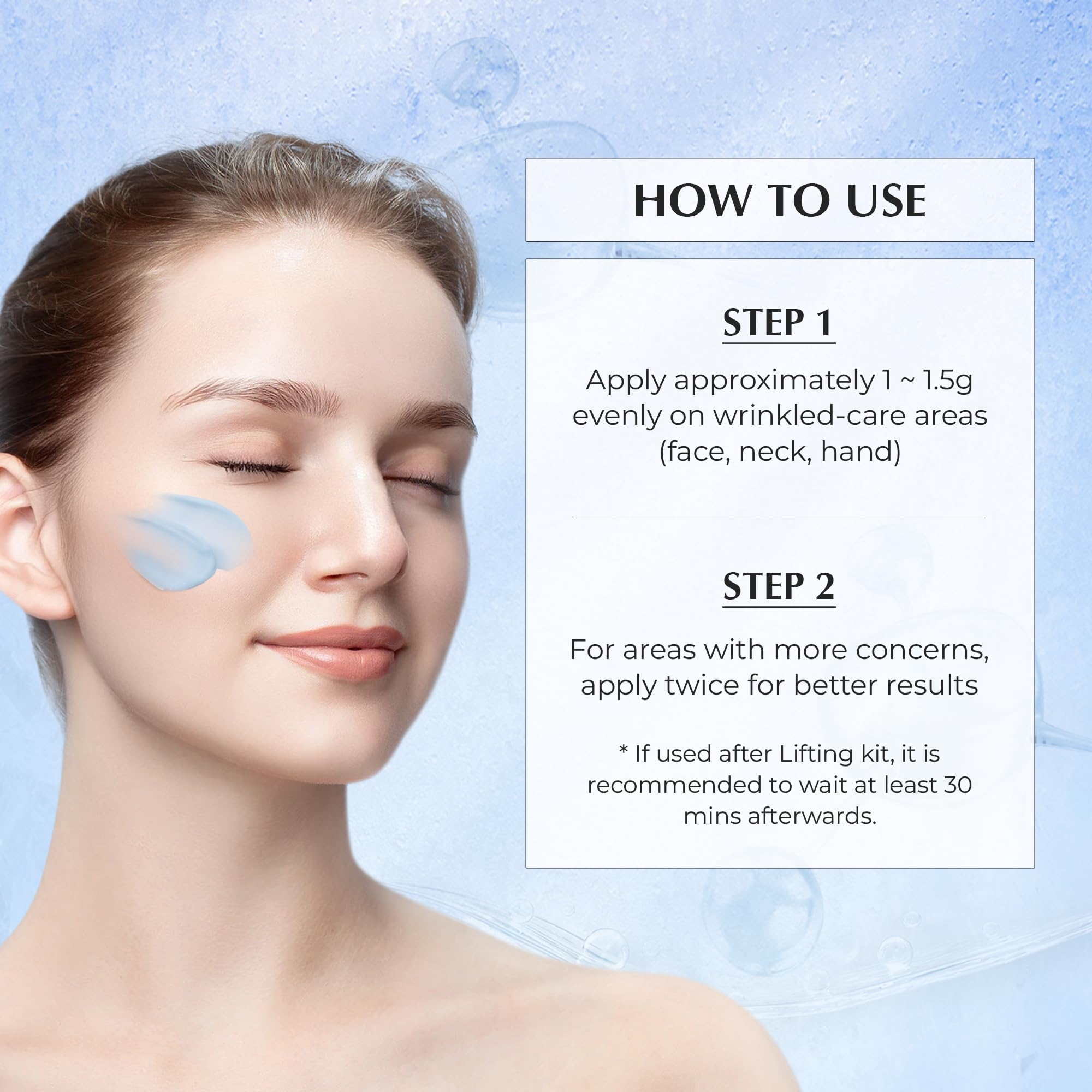 JEU'DEMEURE DermiShuttle DD Cream face application shows even layering.