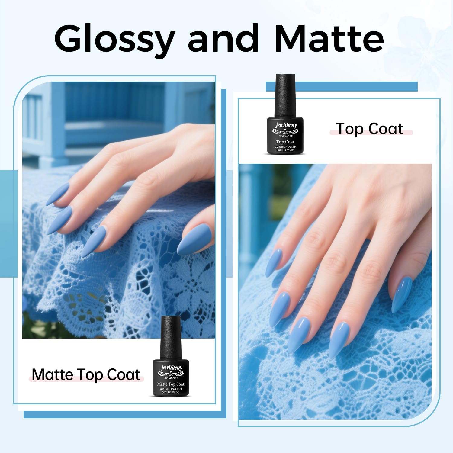 JEWHITENY 14-color poly gel tubes arranged for customizable nail art