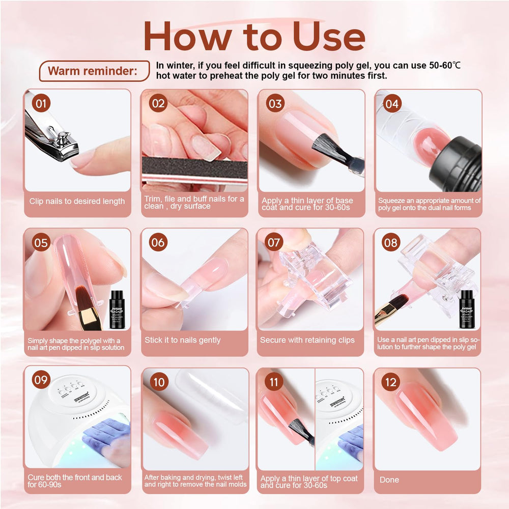 JEWHITENY at-home nail salon setup for salon-quality results.
