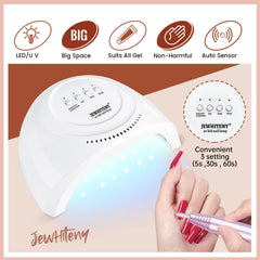 JEWHITENY dual nail forms in 10 sizes for easy shape-building.
