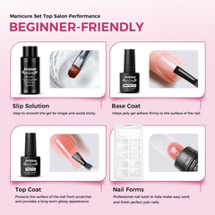 JEWHITENY glitter nude pink shades add subtle sparkle for everyday looks.