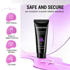 JEWHITENY glossy top coat delivers a long-lasting shine