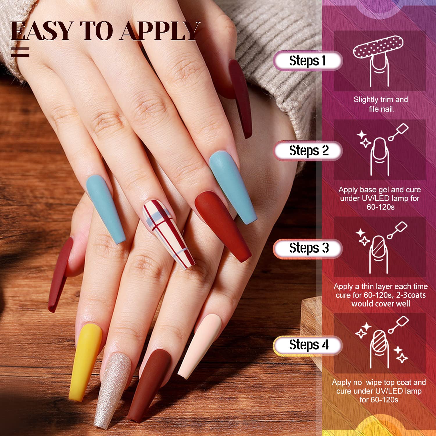 JEWHITENY long-wear gel polish options for durable nails