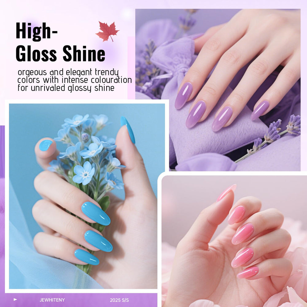 JEWHITENY matte top coat sealed matte effect for chic nails.