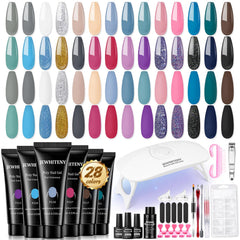 JEWHITENY poly gel nail kit color palette for versatile at-home looks