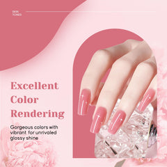 JEWHITENY poly nail gel formula delivers strong yet flexible finish