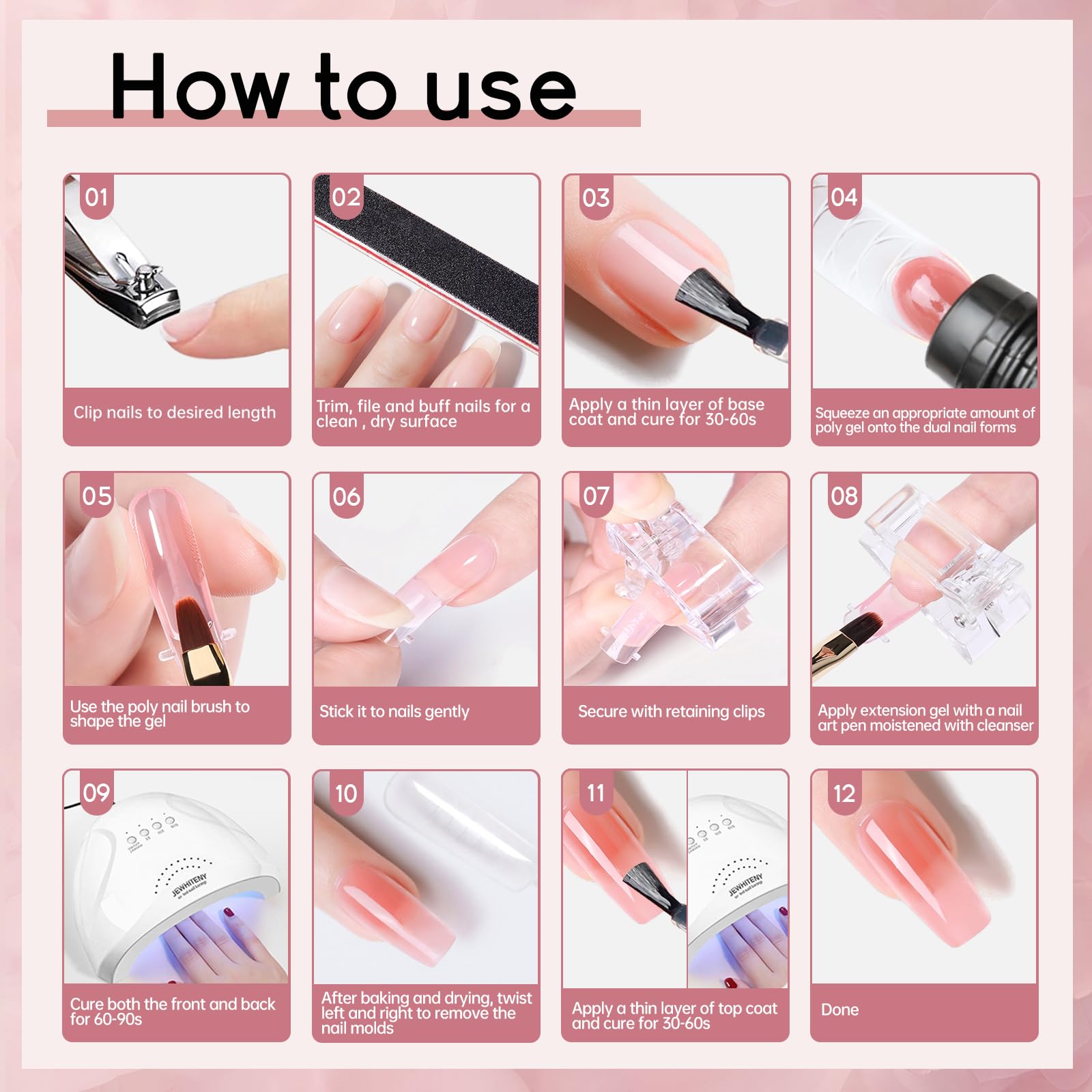 JEWHITENY removal and shaping tools for easy style refresh.