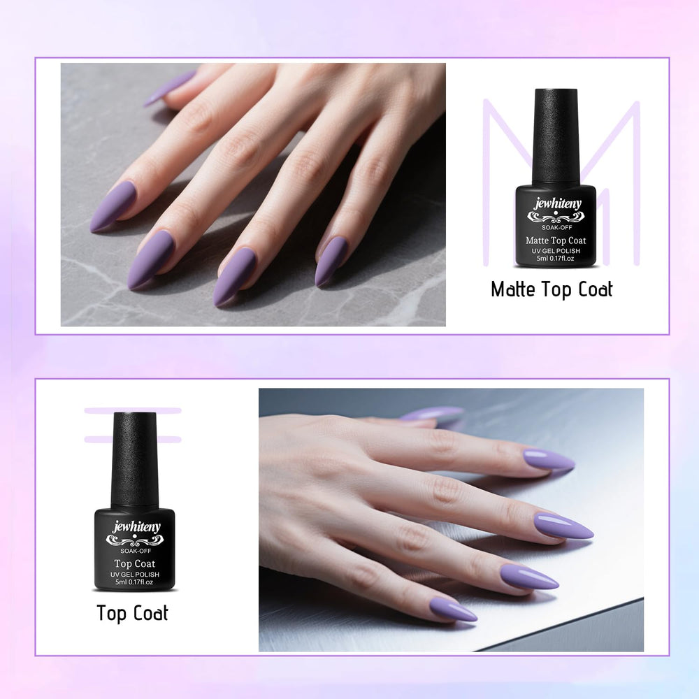 JEWHITENY top coat glossy finish for long-lasting shine.