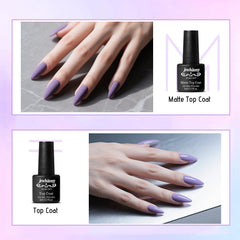 JEWHITENY top coat glossy finish for long-lasting shine.