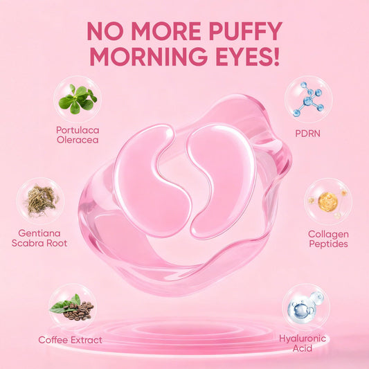 Close-up of hydrogel texture on Jfsyb eye patches for gentle penetration