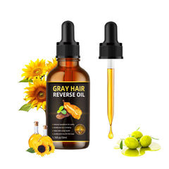 Jiaoming Gray Hair Reverse Oil bottle for scalp care and natural color appearance