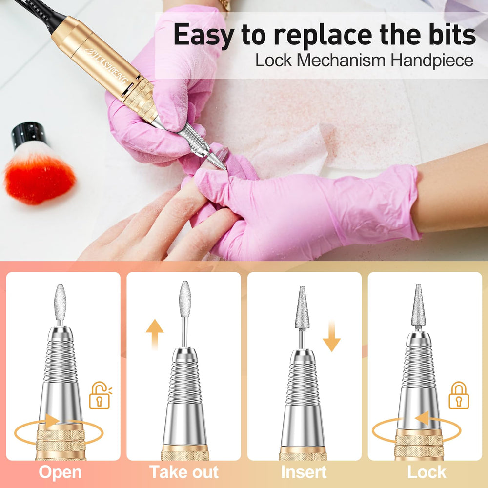 Jiasheng 100 sanding bands for smooth, professional nail finishes.