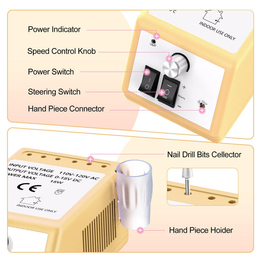 Jiasheng handpiece with ergonomic design for comfortable grip during filing.