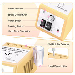 Jiasheng handpiece with ergonomic design for comfortable grip during filing.