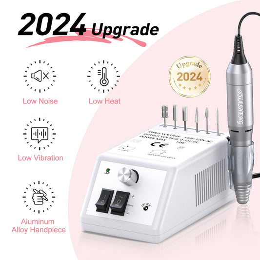 Jiasheng nail drill kit with 11 bits for versatile manicure tasks