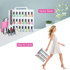 JIASHENG nail polish organizer bottle slots keep bottles upright and visible