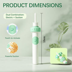 JICICUXI vibration suction system close-up highlights stable gentle cleaning performance.