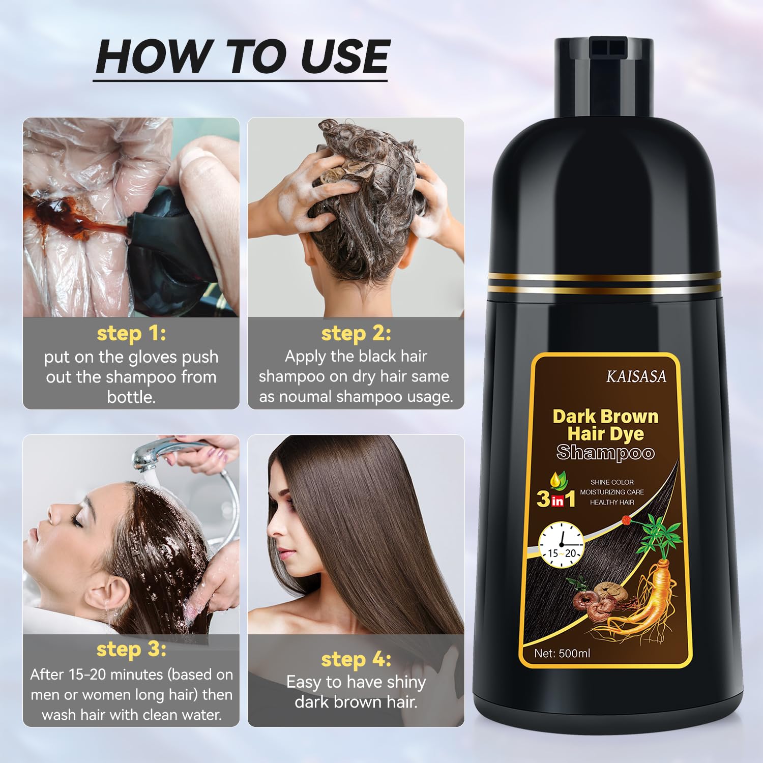 JIESSIA formula with argan and olive oil for deep moisture during color wash