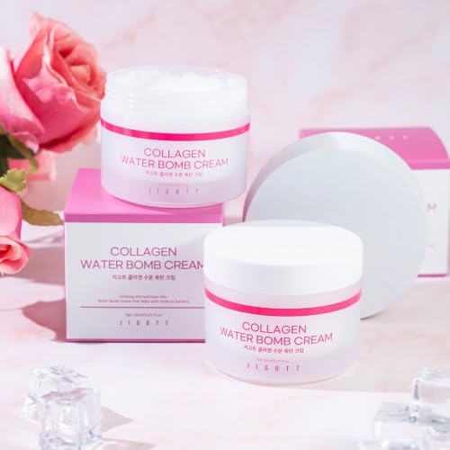 Hands applying Jigott Water Bomb Cream shows quick absorption