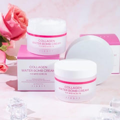 Hands applying Jigott Water Bomb Cream shows quick absorption
