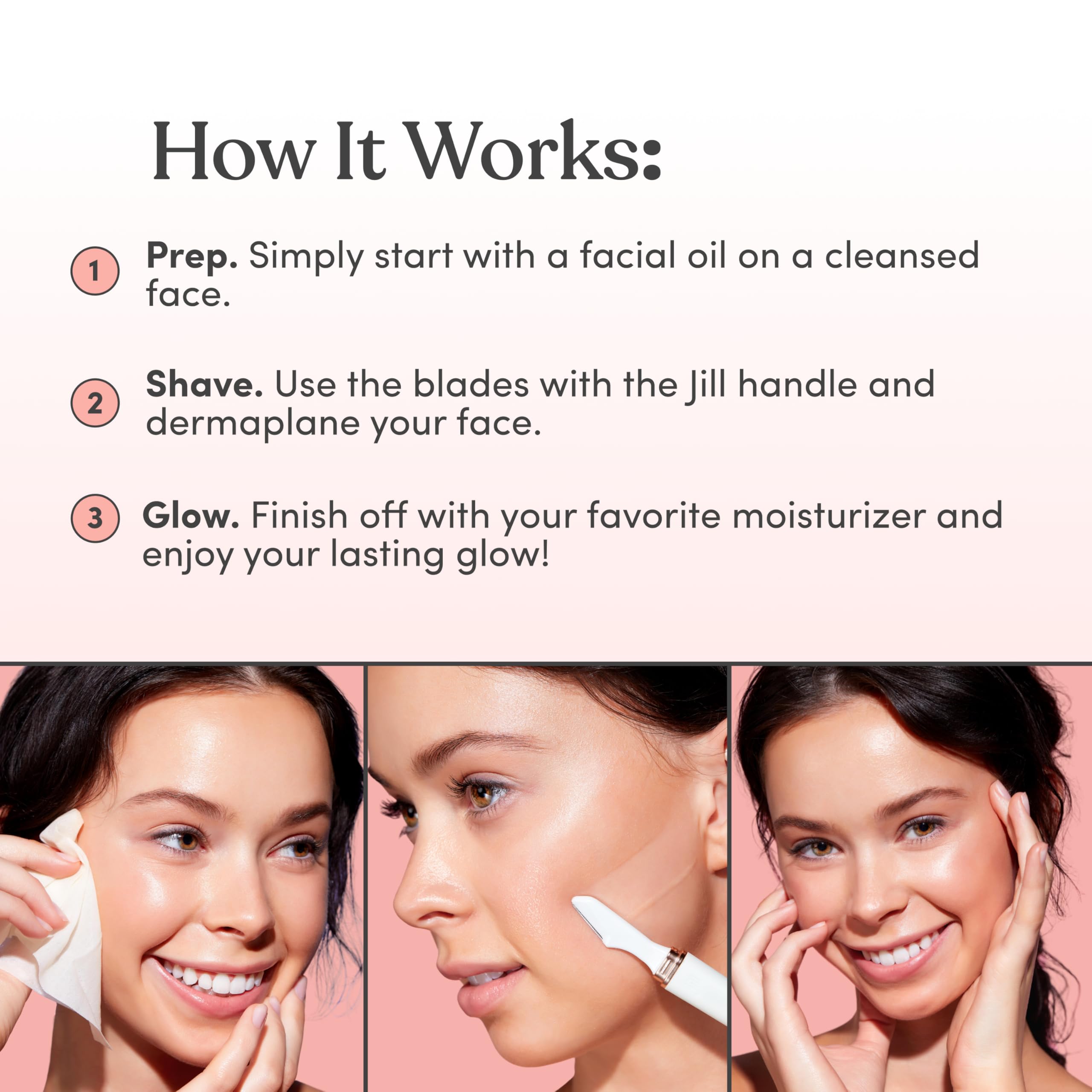 Jill Dermaplane microgroove technology enabling gentle exfoliation