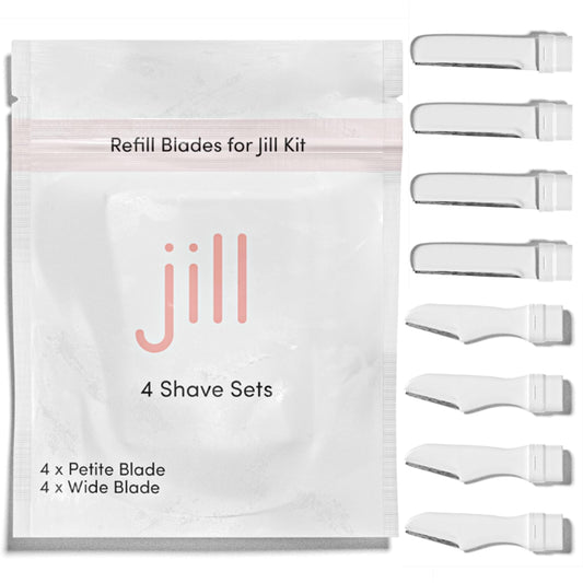 Jill Dermaplane refill blades pack for full-face dermaplaning and smoother skin