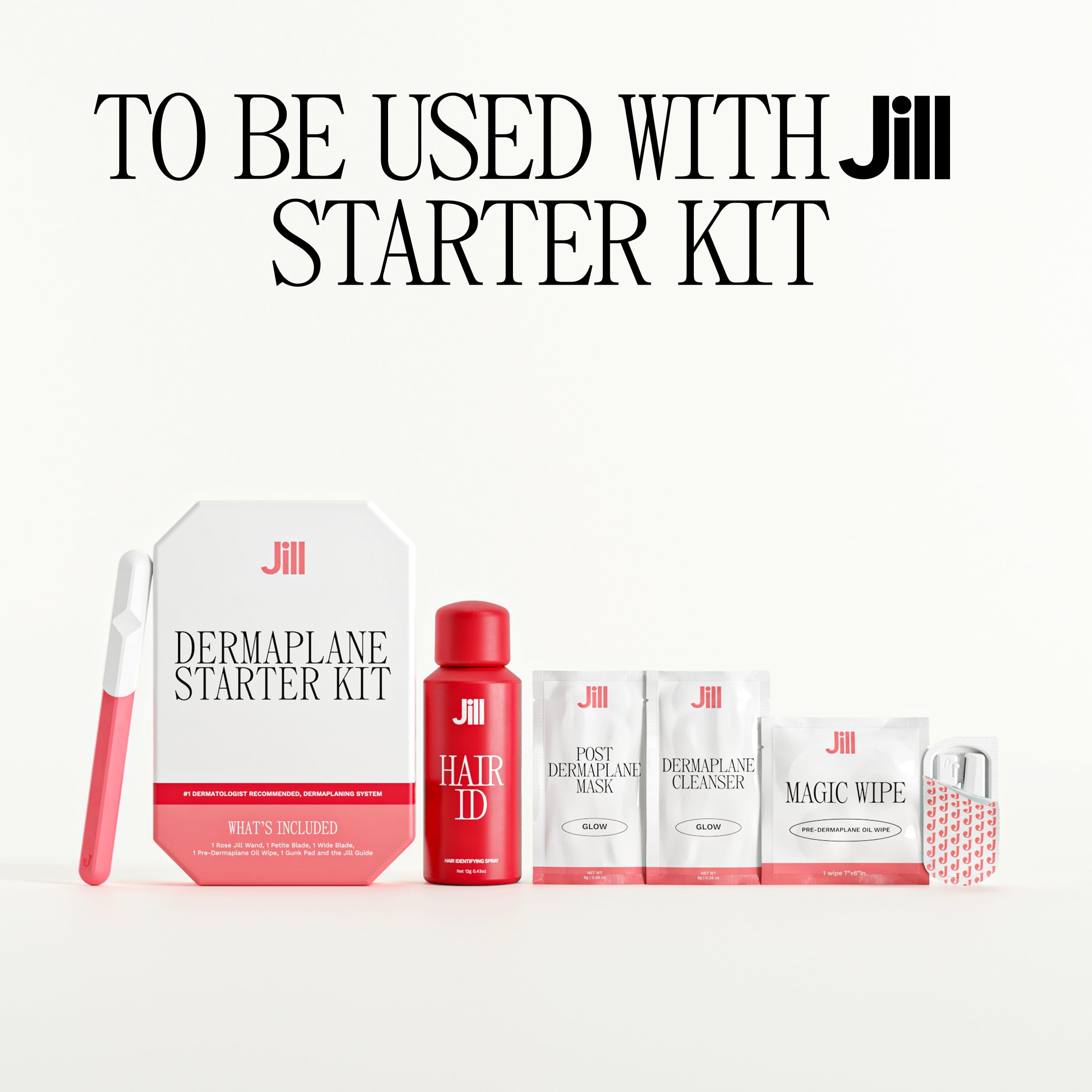 JILL Hair Identifying Spray preps skin for comfortable dermaplaning sessions.