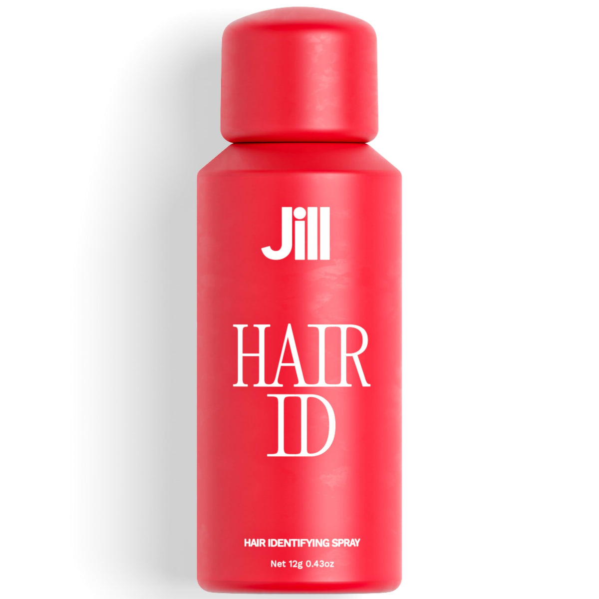JILL Hair Identifying Spray highlights peach fuzz visibility for precise dermaplaning prep.