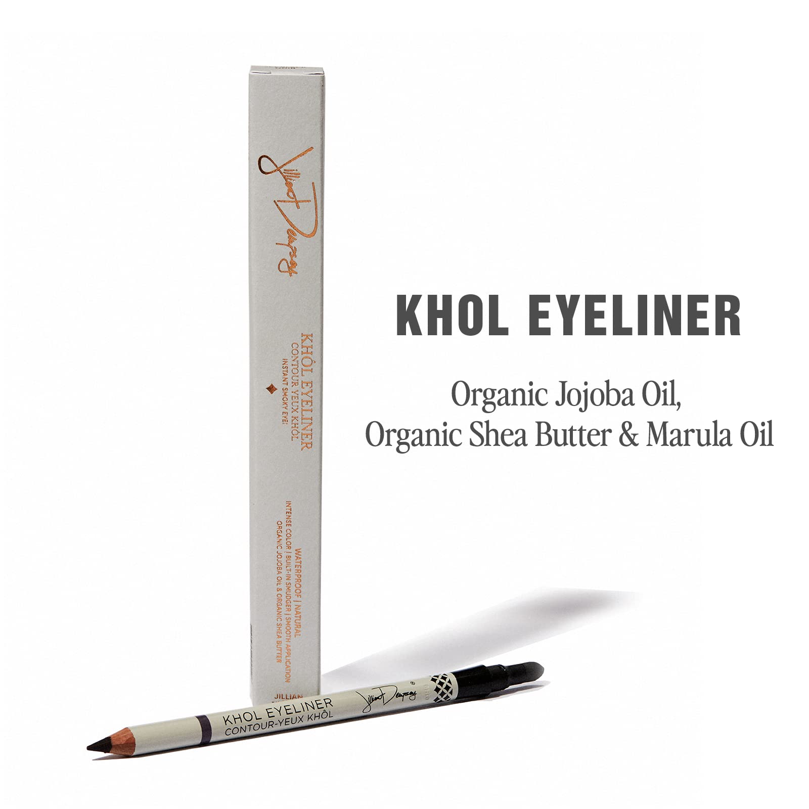 Jillian Dempsey Khol Eyeliner in jet black for bold color and long-lasting definition.
