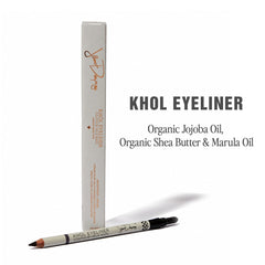 Jillian Dempsey Khol Eyeliner in jet black for bold color and long-lasting definition.