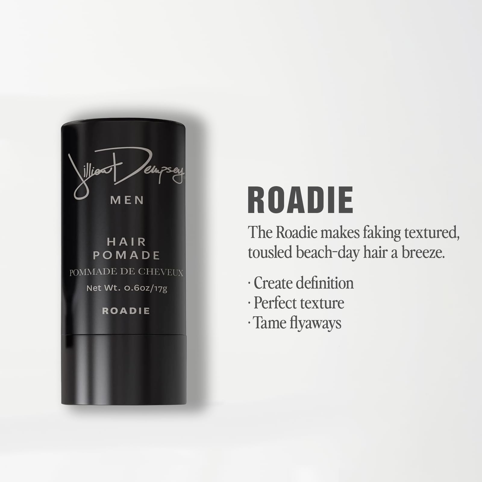 Jillian Dempsey Roadie Styling Stick shows medium hold for buildable, tousled style.