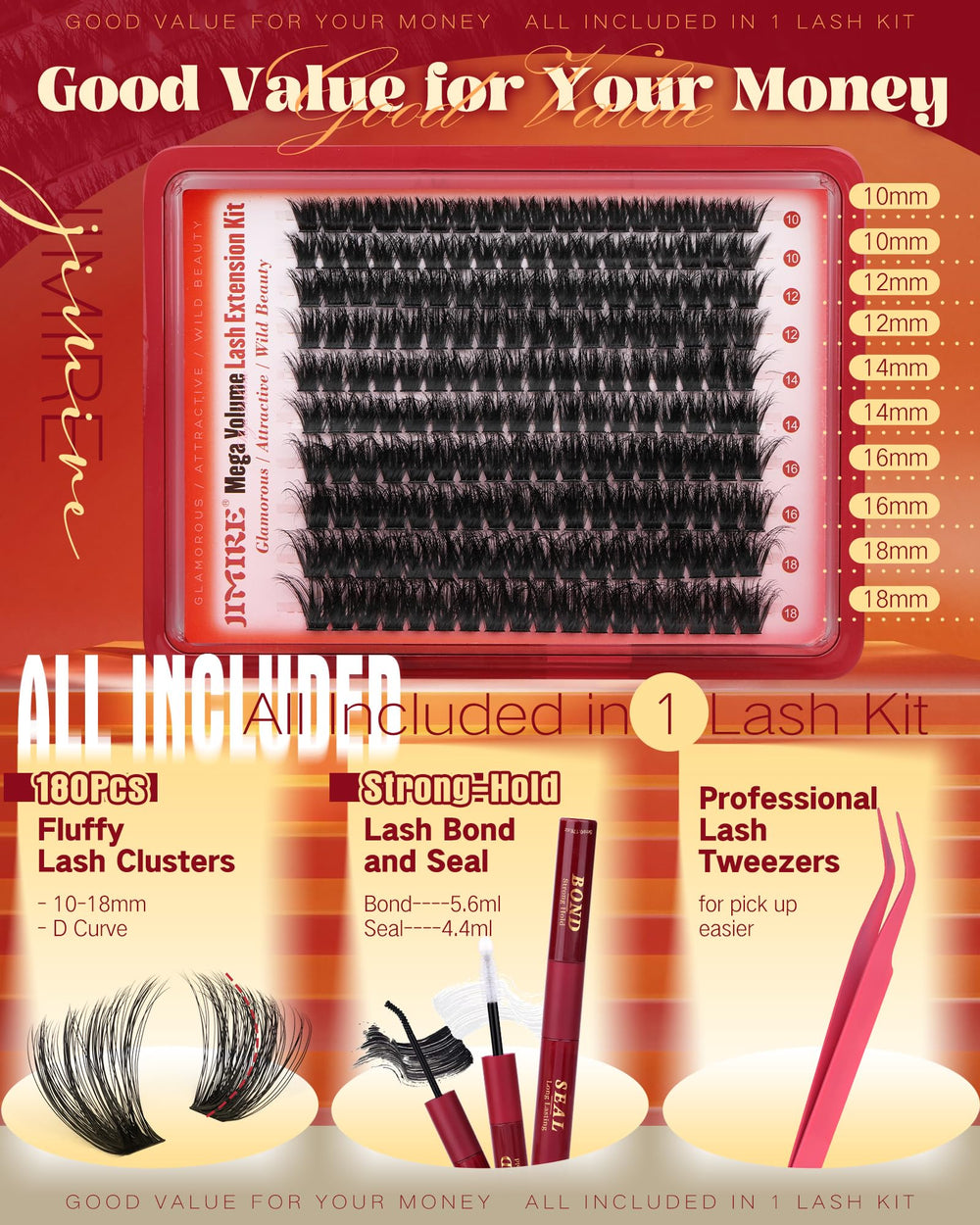 JIMIRE easy-grip tweezers for precise cluster placement
