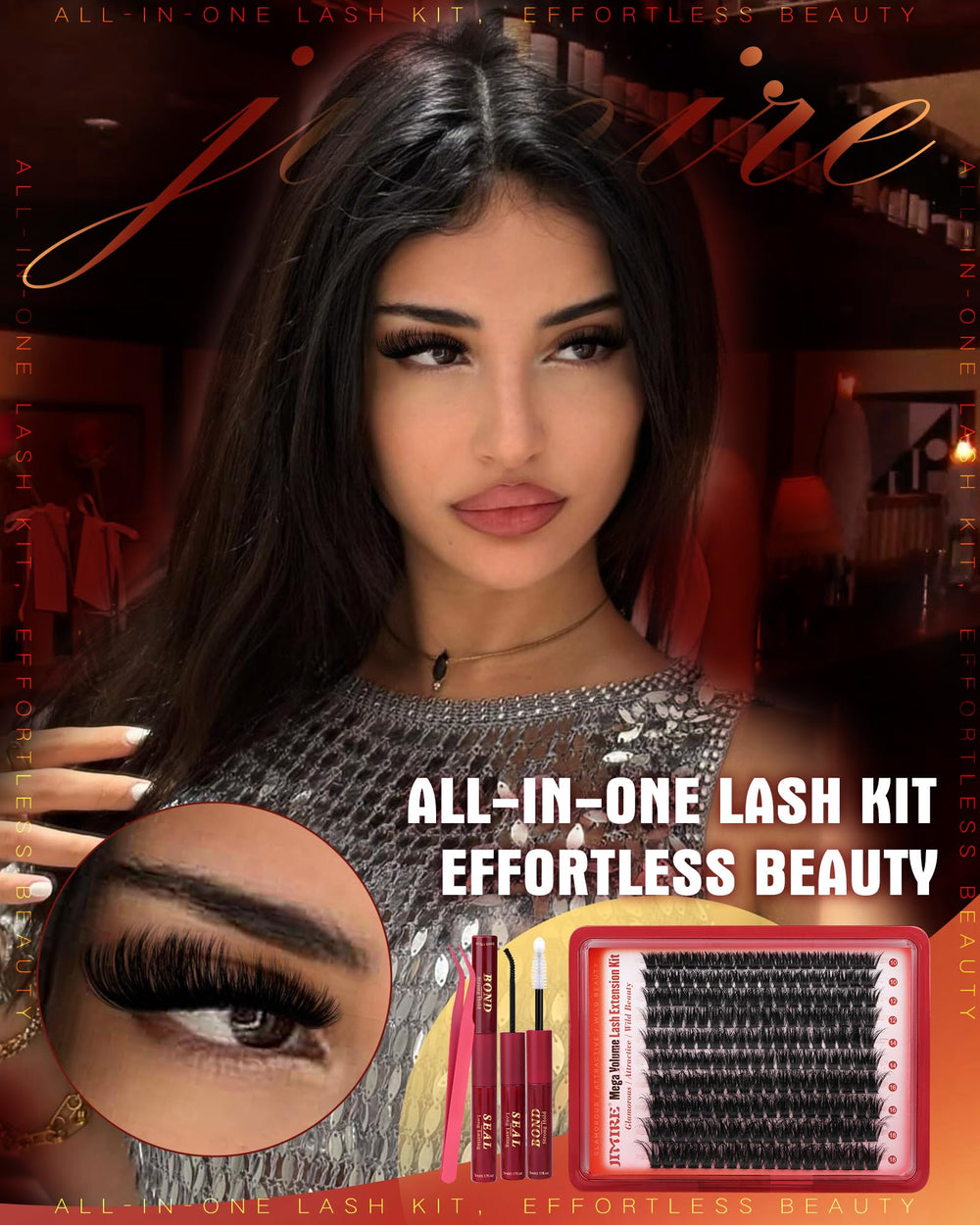 JIMIRE lash bond and seal for clear, strong hold