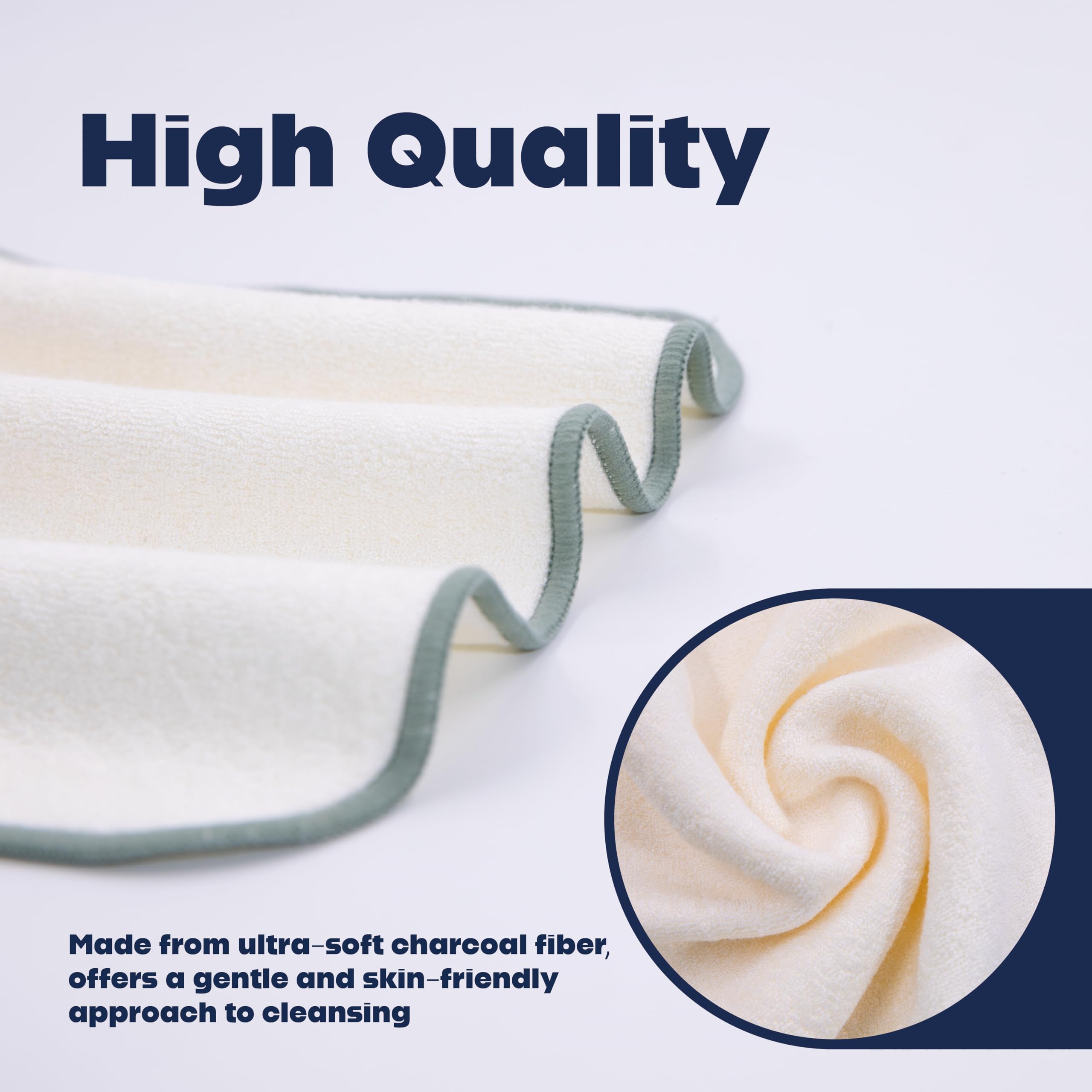 Jingera Idyll large-size washcloths provide full facial coverage for all skin types