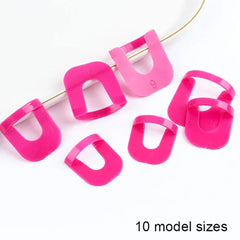 JINOARC soft PVC shield protects fingers during polish application.