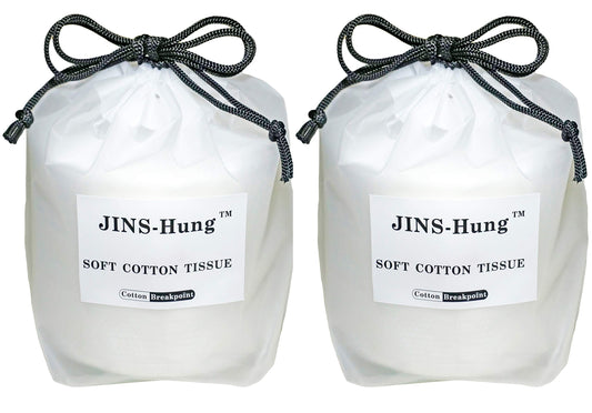 JINS-Hung natural disposable facial towel roll close-up showing soft terry texture for gentle cleansing.