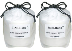 JINS-Hung natural disposable facial towel roll close-up showing soft terry texture for gentle cleansing.