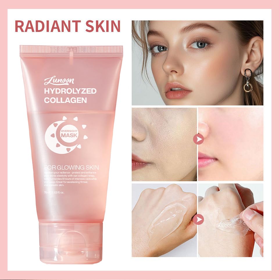 JISKG collagen night wrap mask sheet texture for deep hydration