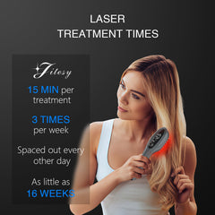 Jitesy Laser Therapy Hair Growth Comb close-up teeth emphasizing scalp contact