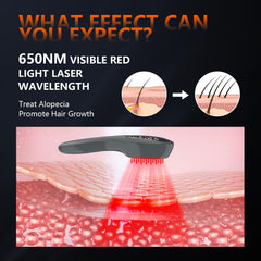 Jitesy Laser Therapy Hair Growth Comb side view highlights handheld convenience for scalp care