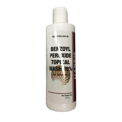 Jitonrad Harris Pharma 10% benzoyl peroxide wash bottle for daily cleansing.