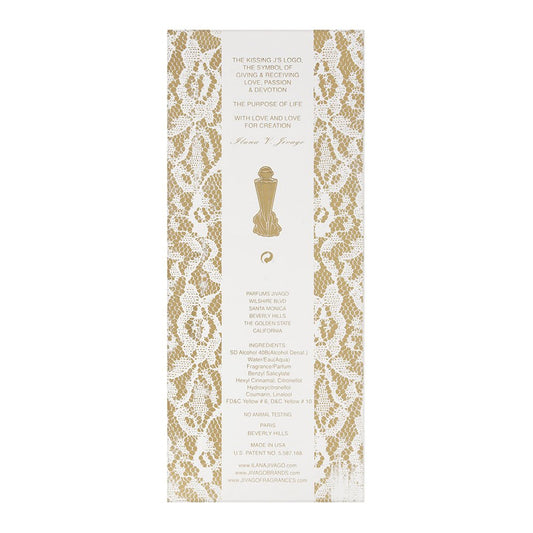 Jivago 24k EDT spray on wrist, long-lasting scent for evenings.