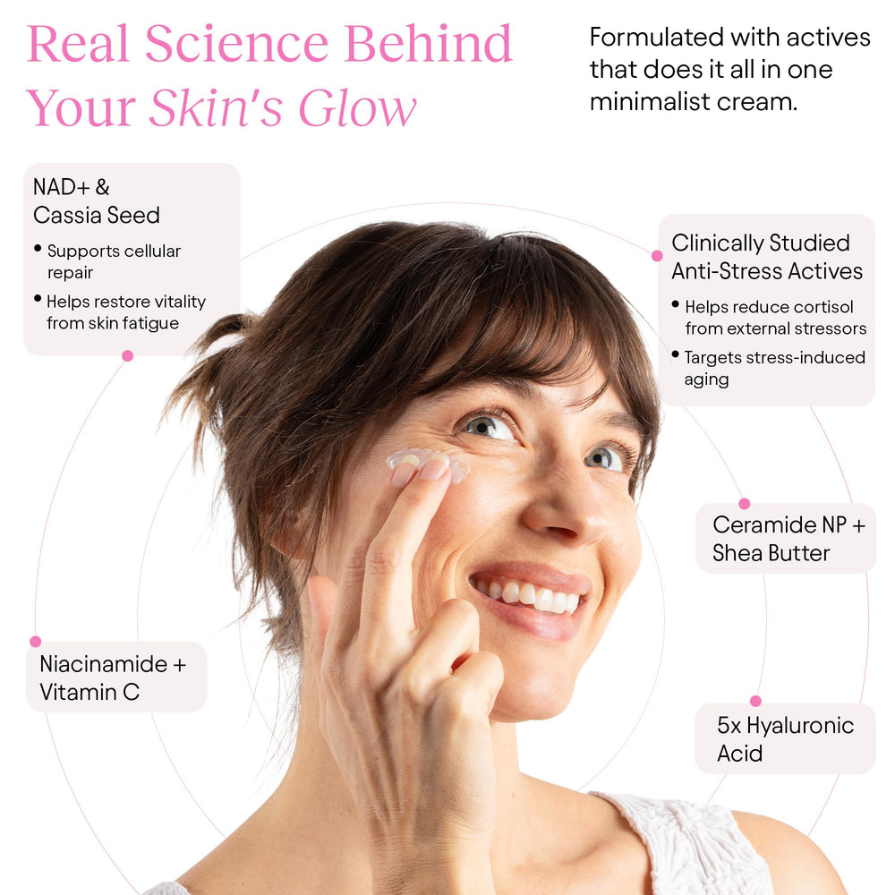 Ceramide NP and shea butter protect and nourish the skin barrier.