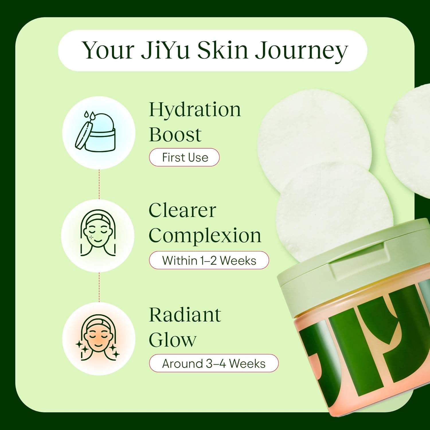 Snail mucin detail in JiYu formula indicating soothing hydration.
