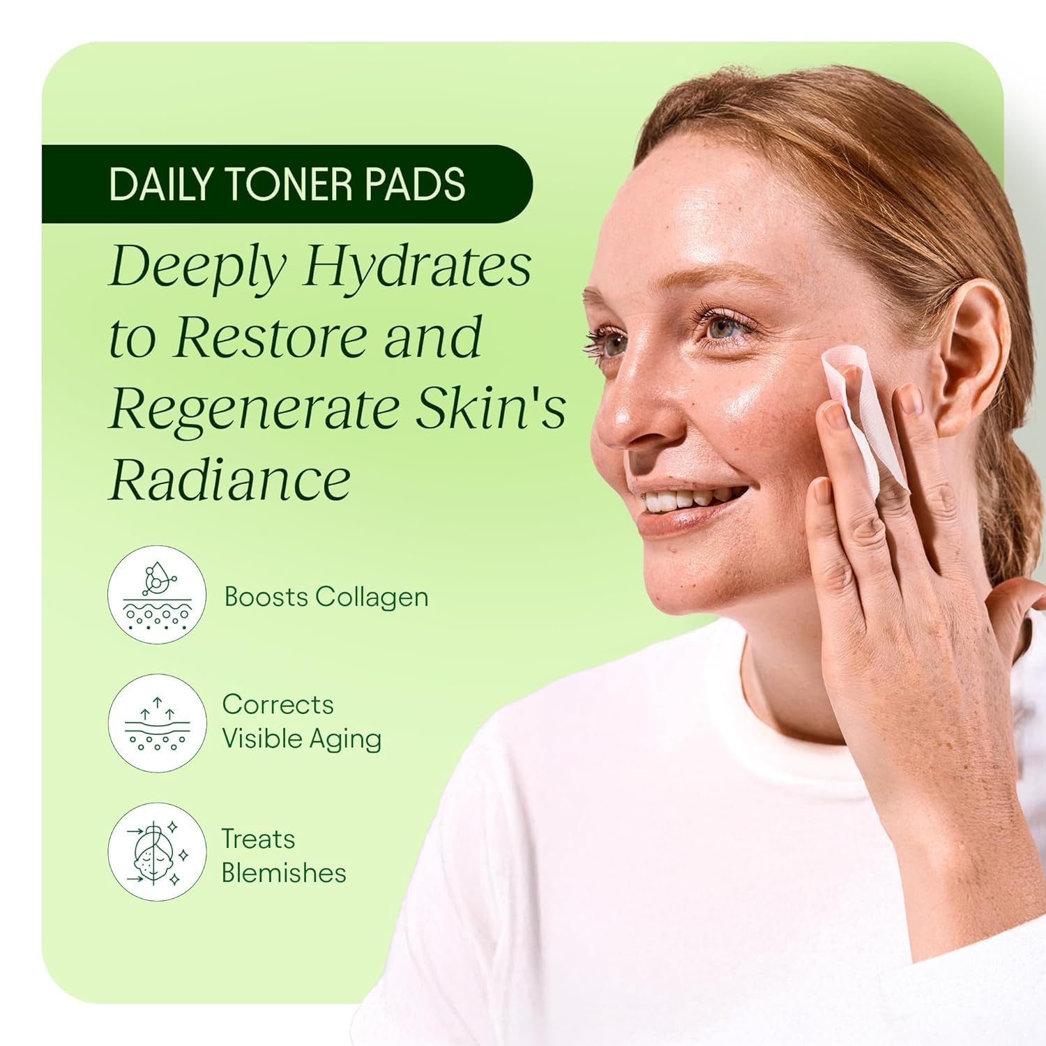 Wet JiYu pad ready for use with a refreshing facial feel.