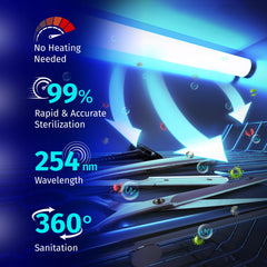 JJ CARE UV sterilizer stainless steel body for durability