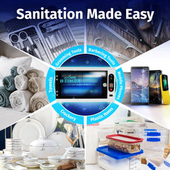 JJ CARE UV sterilizer tabletop design saves space on counters