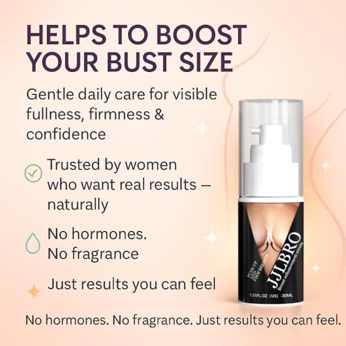 JJLBRO Breast Enhancement Cream tube displays gentle formula for sensitive skin